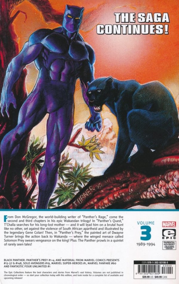BLACK PANTHER EPIC COLLECTION PANTHERS PREY TP [9781302921989]