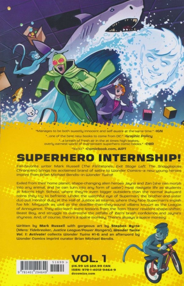 WONDER TWINS VOL 01 ACTIVATE TP [9781401294649] **promocja TOMY**