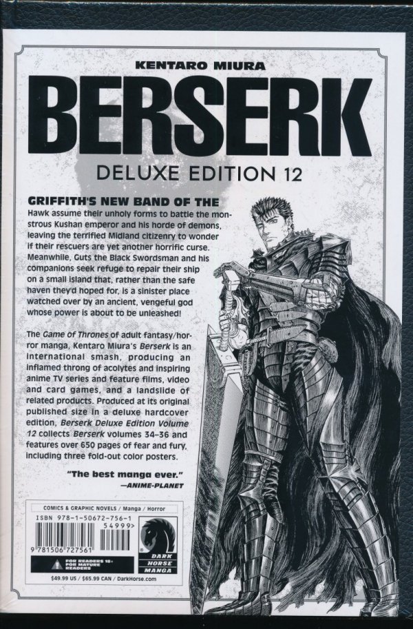 BERSERK DELUXE EDITION VOL 12 HC [9781506727561] **promocja TOMY**