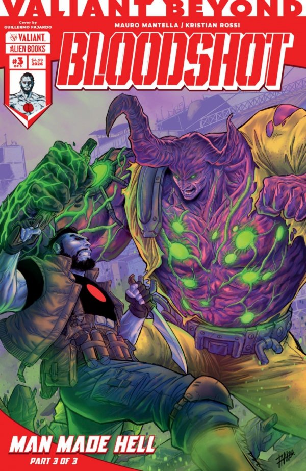 VALIANT BEYOND BLOODSHOT #6 MAN MADE HELL #3 COVER A FAJARDO [73238818114800611]