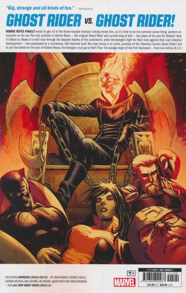 AVENGERS VOL 05 CHALLENGE OF THE GHOST RIDERS TP [9781302920937] **promocja STOCK SALE**
