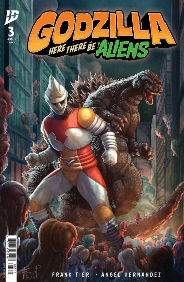 GODZILLA HERE THERE BE ALIENS #3 COVER A PE [82771403419600311]