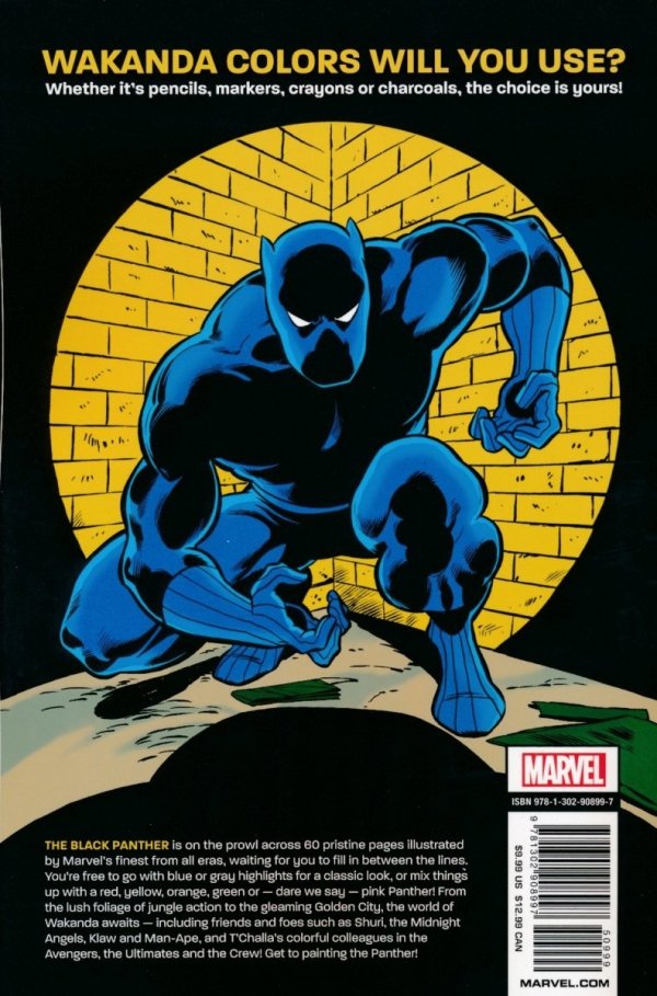 COLOR YOUR OWN BLACK PANTHER TP [9781302908997]