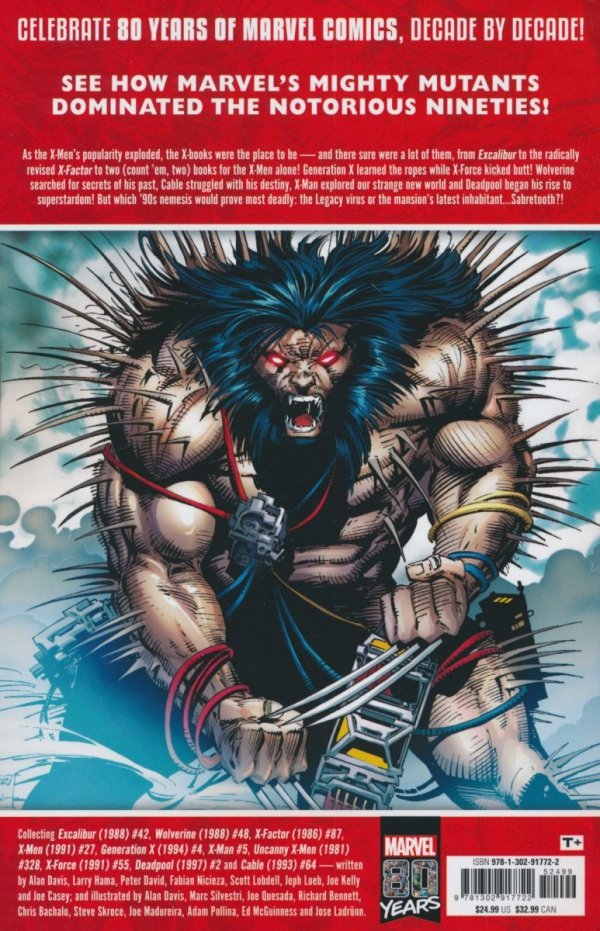 DECADES MARVEL IN THE 90S THE MUTANT X-PLOSION TP [9781302917722] **promocja TOMY**