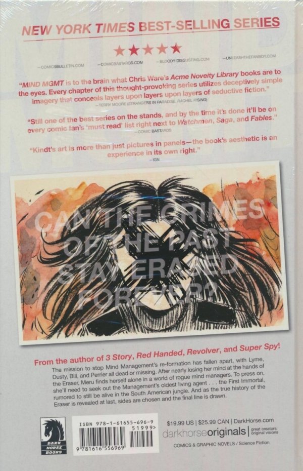 MIND MGMT VOL 05 THE ERASER HC [9781616556969]