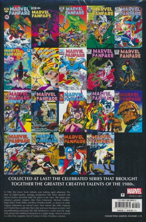 MARVEL FANFARE OMNIBUS VOL 01 HC [STANDARD] [9781302962272] **PROMOCJA TOMY**