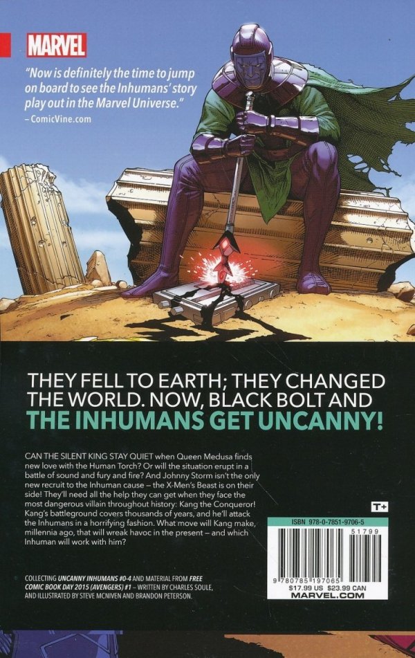 UNCANNY INHUMANS VOL 01 TIME CRASH TP [9780785197065] **promocja TOMY**