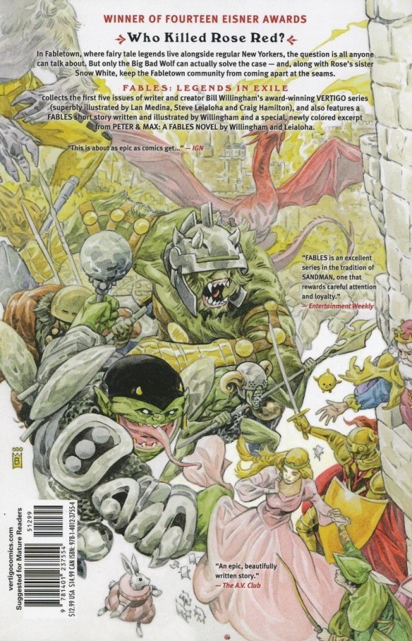 FABLES VOL 01 LEGENDS IN EXILE TP [9781401237554]