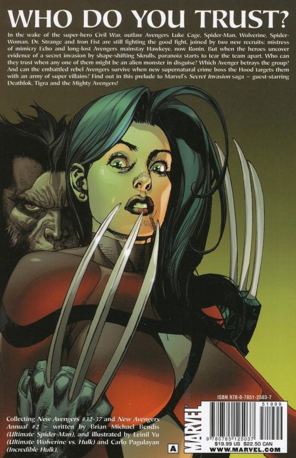 NEW AVENGERS VOL 07 THE TRUST TP [9780785125037] **PROMOCJA TOMY**