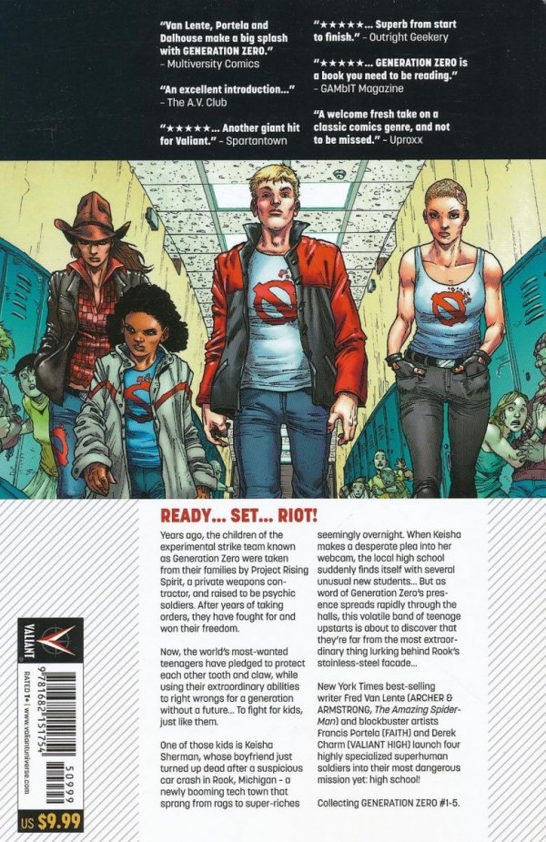 GENERATION ZERO VOL 01 WE ARE THE FUTURE TP [9781682151754]