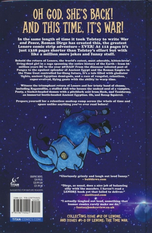 LENORE THE TIME WAR HC [STANDARD] [9781787745421]