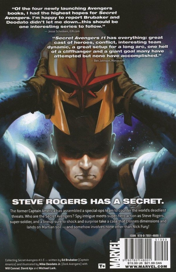 SECRET AVENGERS VOL 01 MISSION TO MARS TP [9780785146001] **PROMOCJA TOMY**