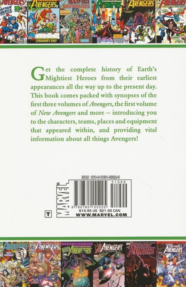 AVENGERS OFFICIAL INDEX TO THE MARVEL UNIVERSE TP [9780785155225] **OFERTA SPECJALNA**