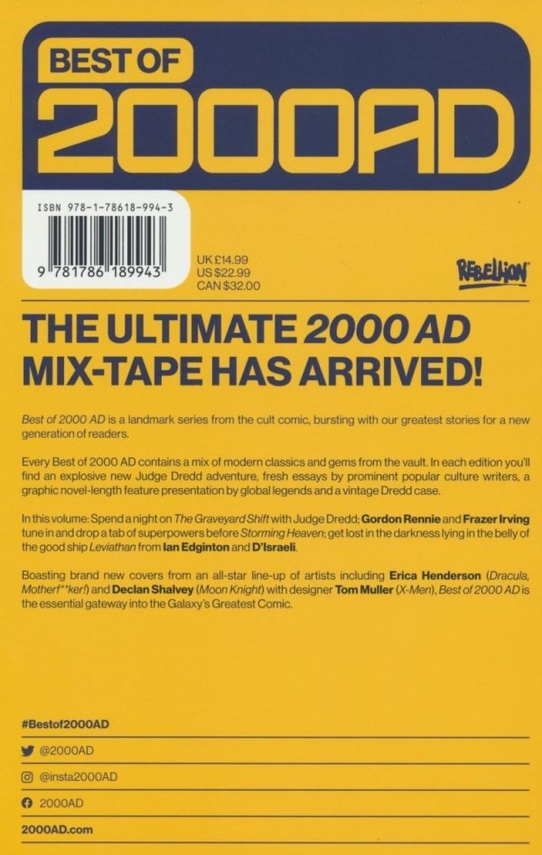 BEST OF 2000 AD VOL 03 TP [9781786189943]
