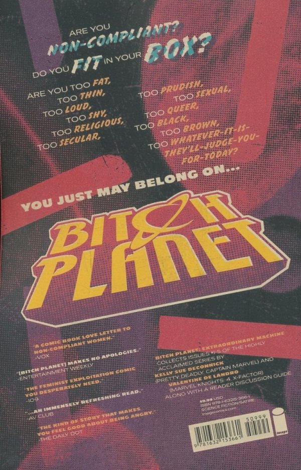 BITCH PLANET VOL 01 EXTRAORDINARY MACHINE TP [9781632153661]