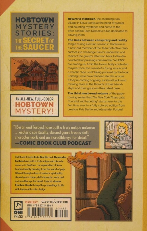 HOBTOWN MYSTERY STORIES VOL 03 THE SECRET OF THE SAUCER TP [9781637158807]