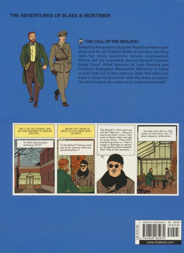 BLAKE AND MORTIMER VOL 27 THE CALL OF THE MOLOCH GN [9781849185974]
