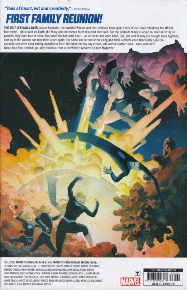 FANTASTIC FOUR BY DAN SLOTT VOL 01 HC [9781302928278] **promocja TOMY**