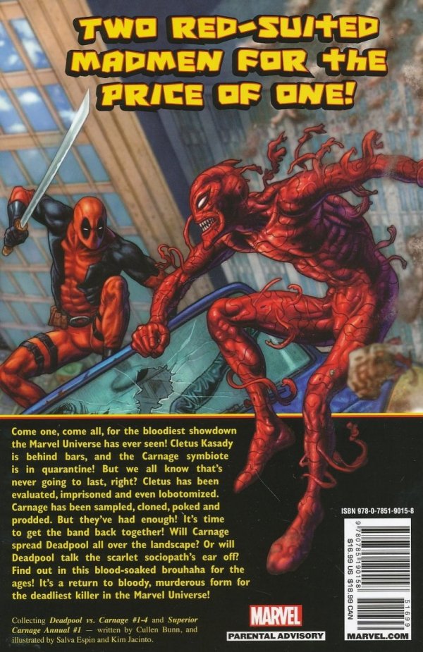 DEADPOOL VS CARNAGE TP [9780785190158] **OFERTA SPECJALNA**