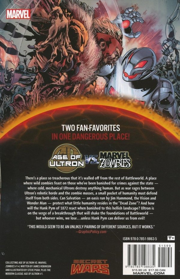 AGE OF ULTRON VS MARVEL ZOMBIES BATTLEWORLD TP [9780785198635] **PROMOCJA TOMY**