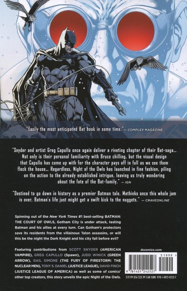 BATMAN NIGHT OF THE OWLS TP [9781401242527]