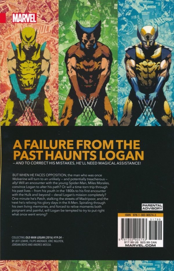 WOLVERINE OLD MAN LOGAN VOL 05 PAST LIVES TP [9781302905743]