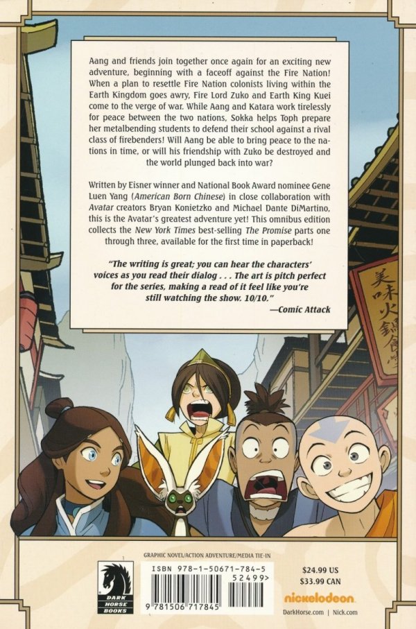 AVATAR THE LAST AIRBENDER THE PROMISE OMNIBUS TP [9781506717845] **OFERTA SPECJALNA**