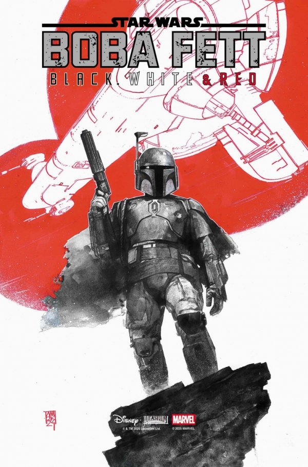 STAR WARS BOBA FETT BLACK WHITE AND RED #1 [75960621132600111]