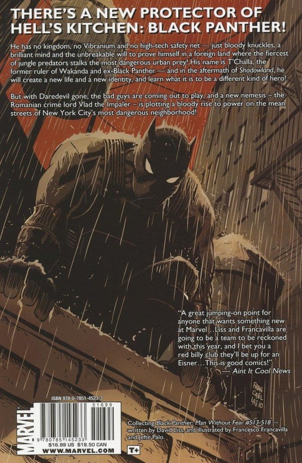 BLACK PANTHER THE MAN WITHOUT FEAR VOL 01 URBAN JUNGLE TP [9780785145233] **PROMOCJA TOMY**