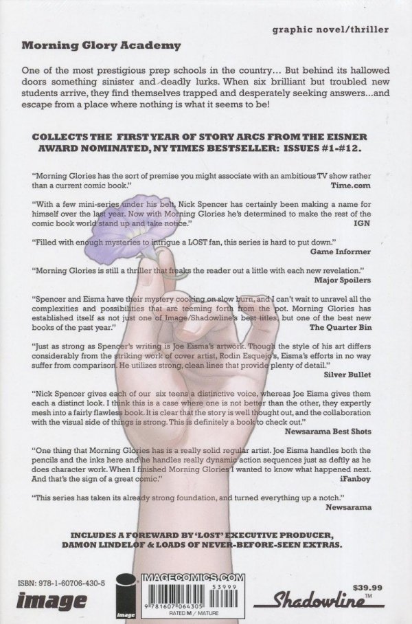 MORNING GLORIES DELUXE EDITION VOL 01 HC [9781607064305]
