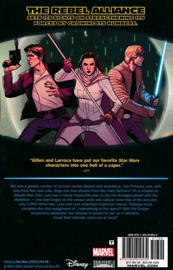 STAR WARS VOL 08 MUTINY AT MON CALA TP [9781302910532]