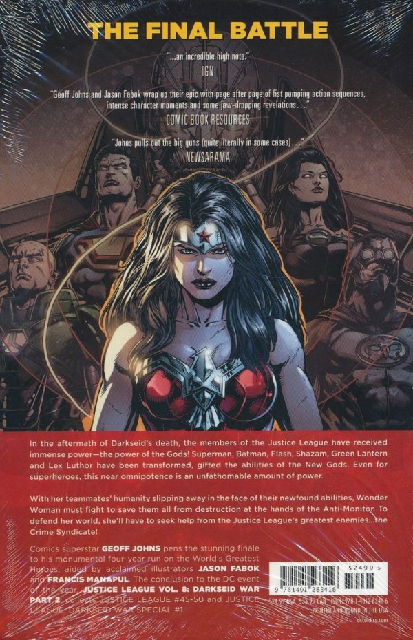 JUSTICE LEAGUE VOL 08 DARKSEID WAR PART 2 HC [9781401263416]