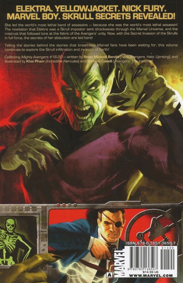 MIGHTY AVENGERS VOL 04 SECRET INVASION PART 2 TP [STANDARD] [9780785136507] **PROMOCJA TOMY**