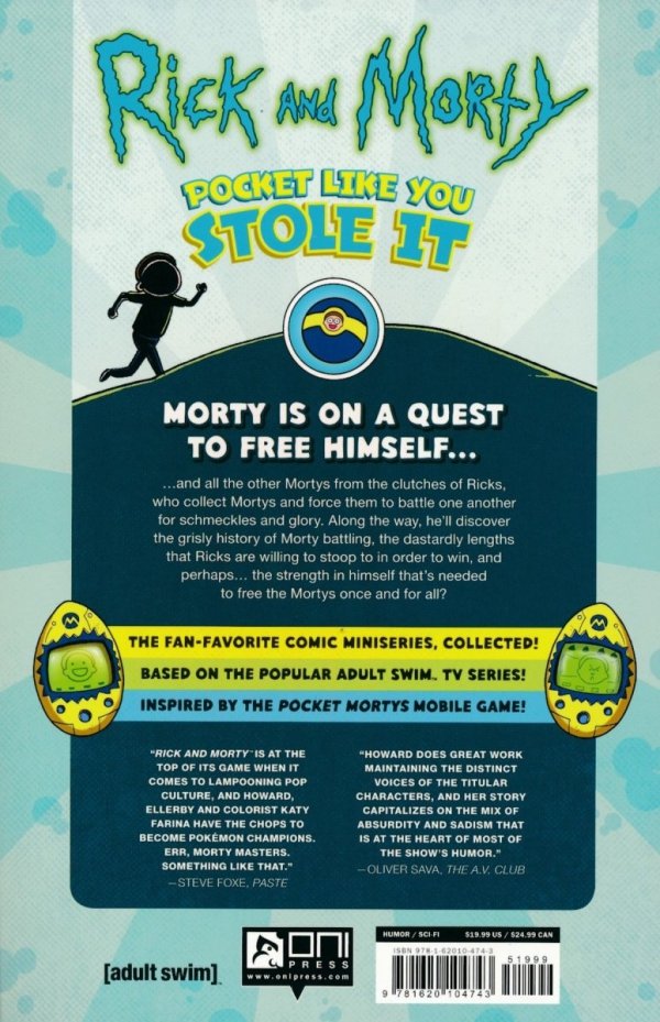 RICK AND MORTY POCKET LIKE YOU STOLE IT TP [9781620104743] **promocja TOMY**