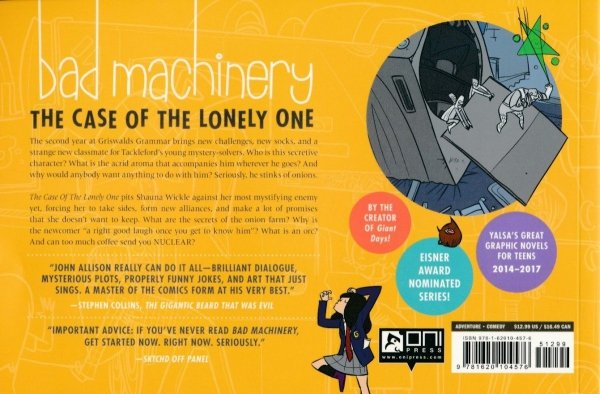 BAD MACHINERY POCKET EDITION VOL 04 THE CASE OF THE LONELY ONE GN [9781620104576]