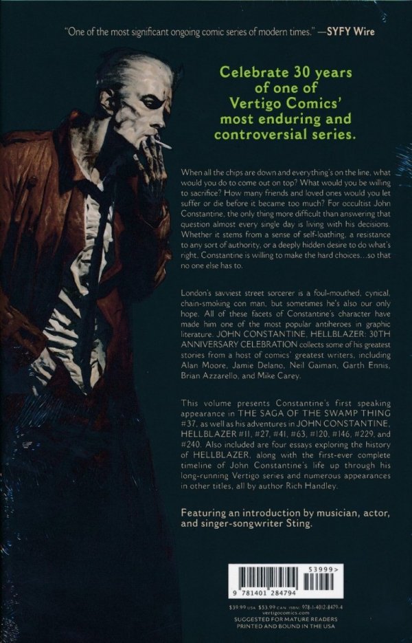 JOHN CONSTANTINE HELLBLAZER 30TH ANNIVERSARY CELEBRATION HC [9781401284794] **promocja TOMY**