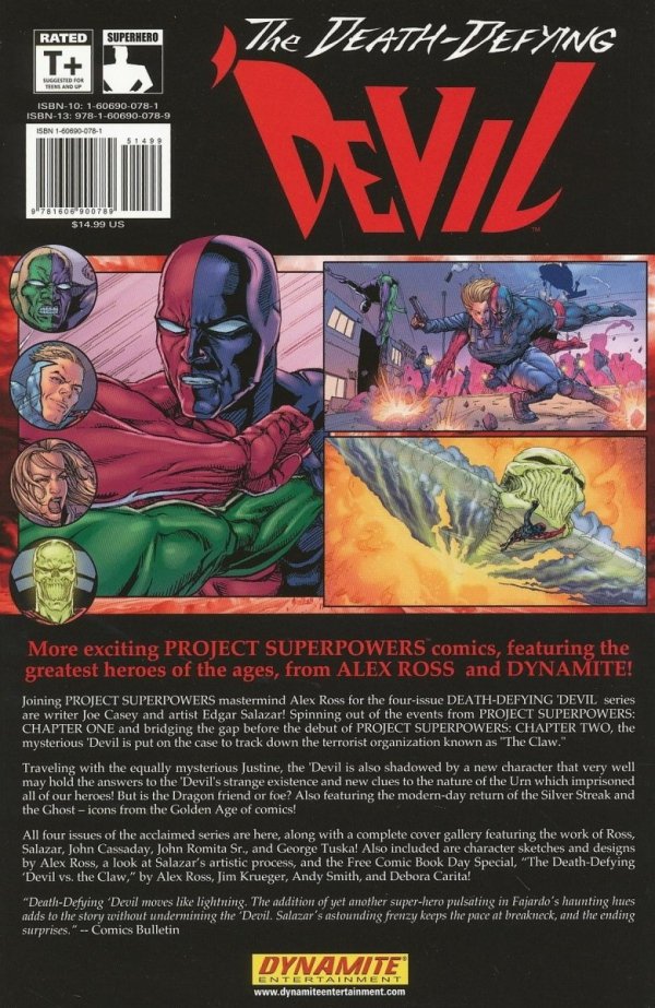 PROJECT SUPERPOWERS THE DEATH-DEFYING DEVIL VOL 01 TP [9781606900789] **OFERTA SPECJALNA**