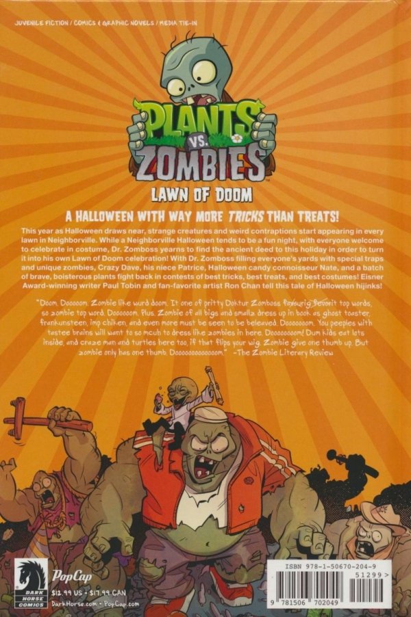PLANTS VS ZOMBIES LAWN OF DOOM HC [9781506702049]