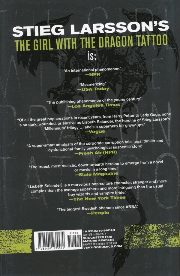 GIRL WITH THE DRAGON TATTOO VOL 01 HC [9781401235574]