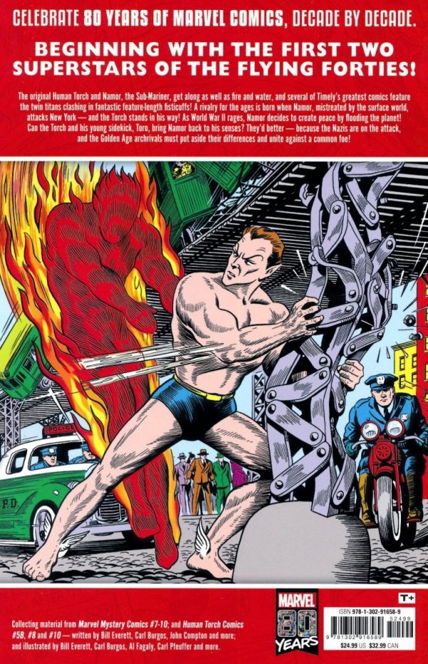 DECADES MARVEL IN THE 40S THE HUMAN TORCH VS THE SUB-MARINER TP [9781302916589] **OFERTA SPECJALNA**