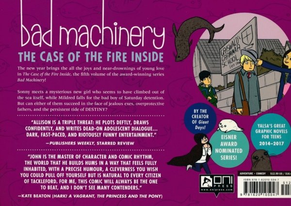 BAD MACHINERY POCKET EDITION VOL 05 THE CASE OF THE FIRE INSIDE GN [9781620105047] **promocja TOMY**