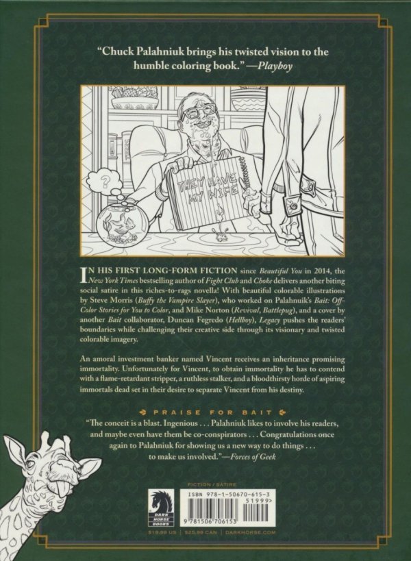 LEGACY OFF COLOR NOVELLA FOR YOU TO COLOR HC [9781506706153]