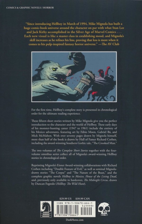 HELLBOY THE COMPLETE SHORT STORIES VOL 01 TP [9781506706641]