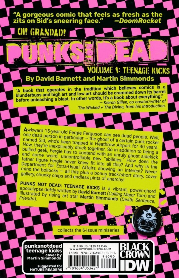 PUNKS NOT DEAD VOL 01 TEENAGE KICKS TP [9781684053421]