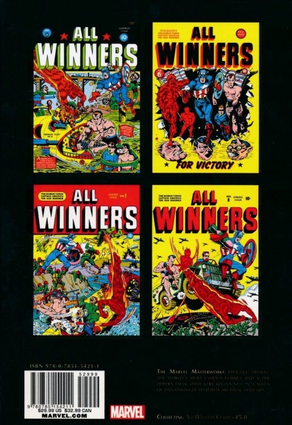 MARVEL MASTERWORKS GOLDEN AGE ALL-WINNERS VOL 02 TP [STANDARD] [9780785154211]