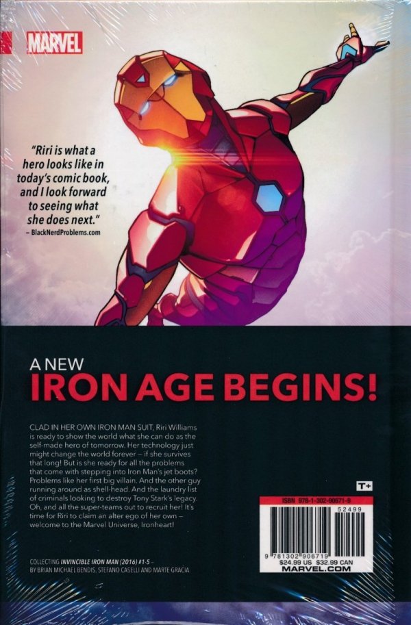 INVINCIBLE IRON MAN IRONHEART VOL 01 RIRI WILLIAMS HC [9781302906719]