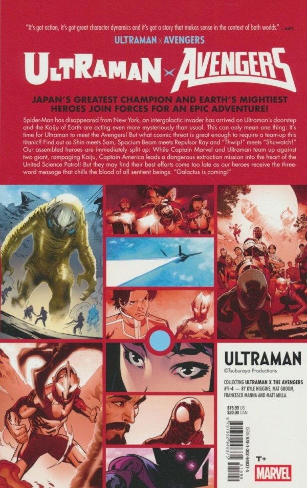 ULTRAMAN X THE AVENGERS TP [9781302948375]