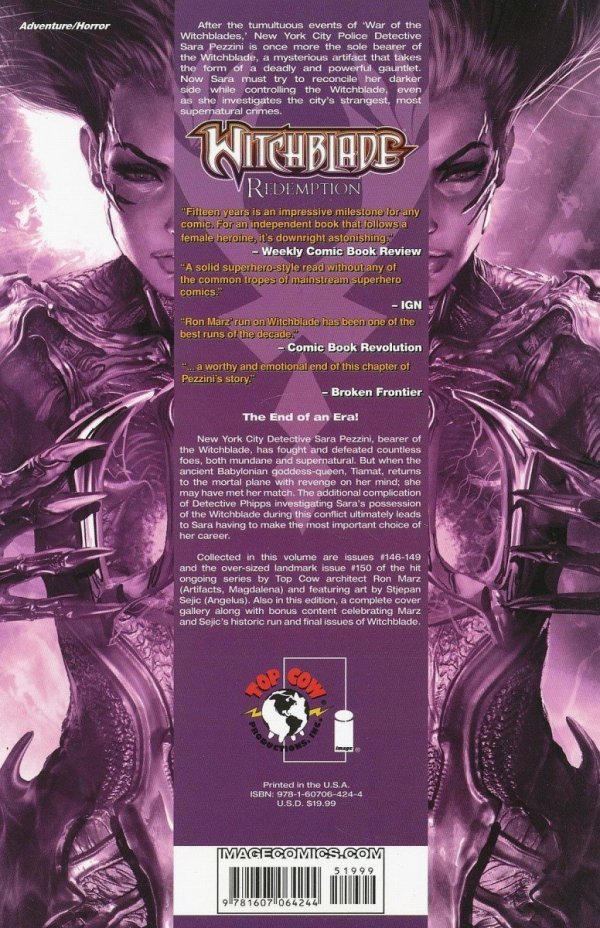 WITCHBLADE REDEMPTION VOL 04 TP [9781607064244] **promocja TOMY**