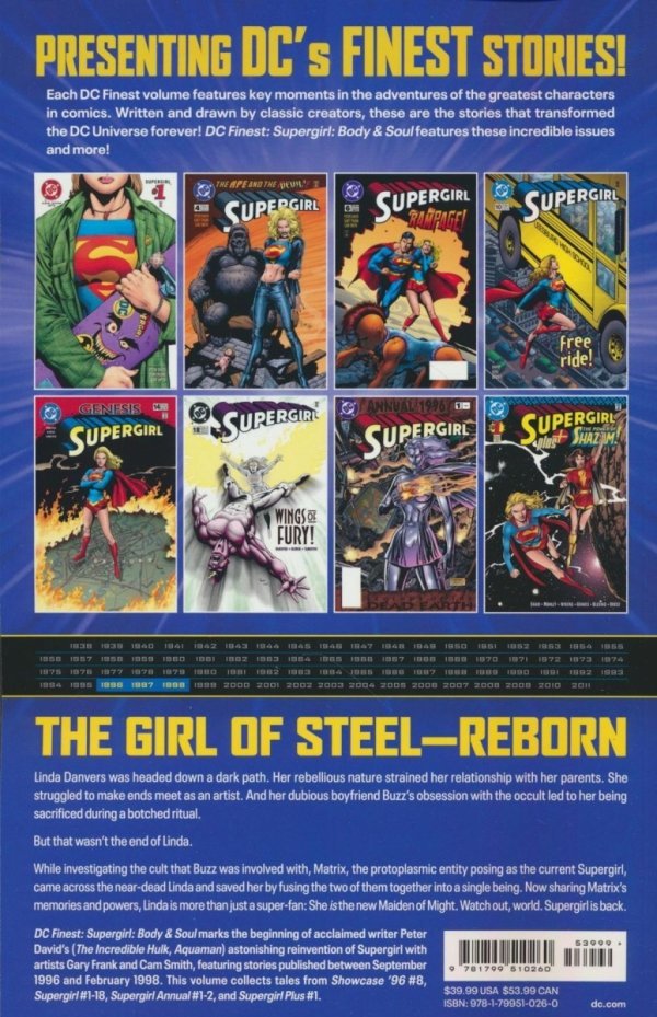 DC FINEST SUPERGIRL BODY AND SOUL TP [9781799510260]