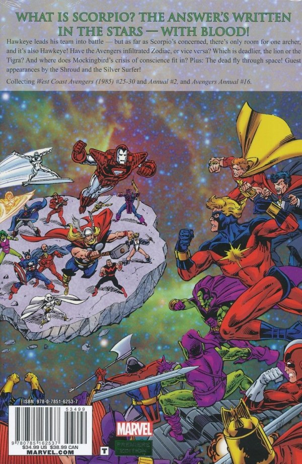 AVENGERS WEST COAST AVENGERS ZODIAC ATTACK HC [STANDARD] [9780785162537] **OFERTA SPECJALNA**